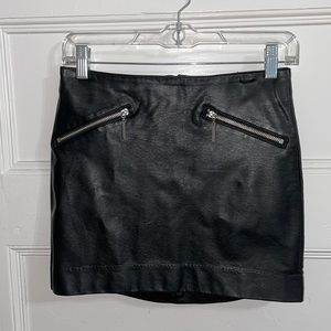 H&M leather skirt
